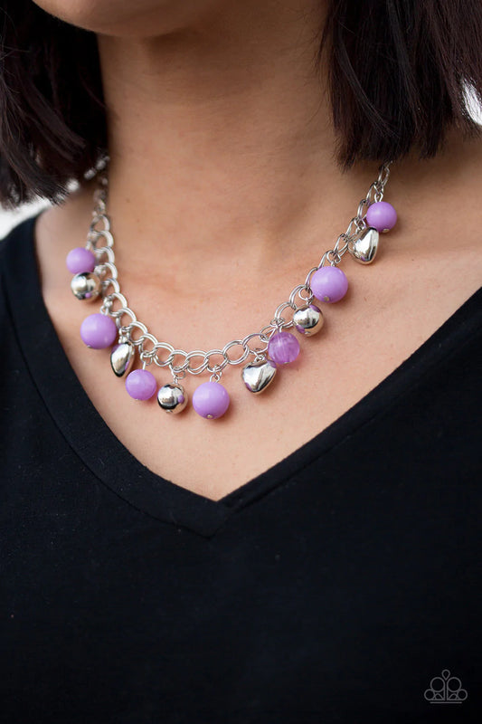 Summer Fling - Purple  Necklace