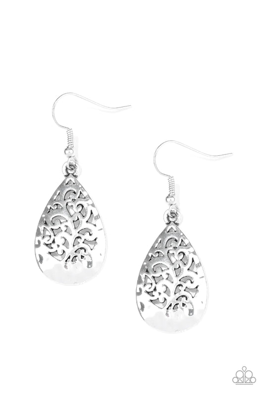 New Nouveau - Silver Earrings