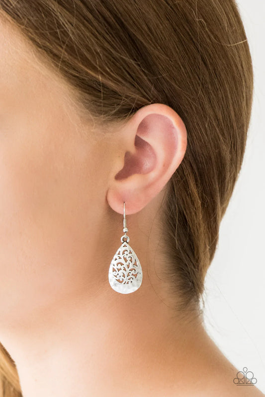 New Nouveau - Silver Earrings