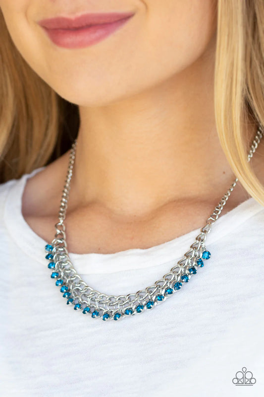 Glow and Grind - Blue Necklace