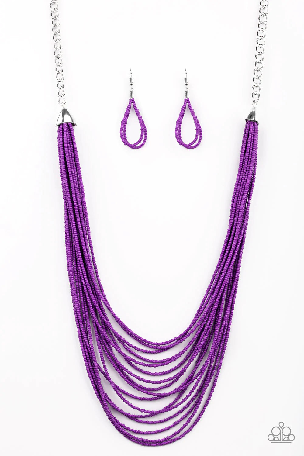 Peacefully Pacific - Purple Necklace