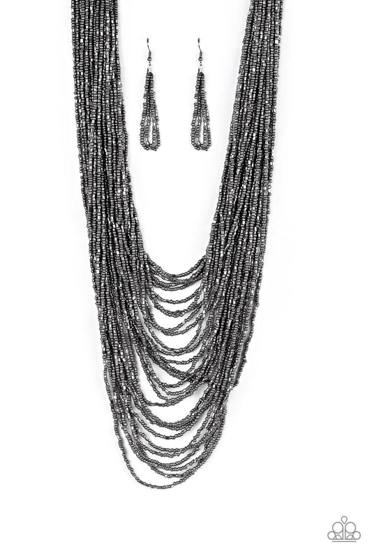 Dauntless Dazzle - Black Necklace