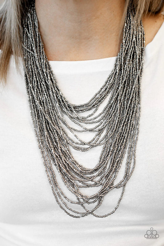 Dauntless Dazzle - Black Necklace