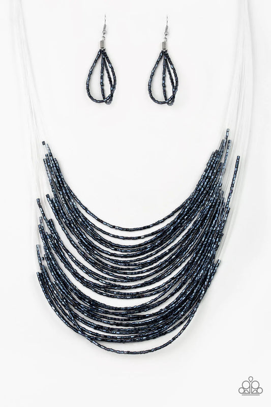 Catwalk Queen - Blue  Necklace