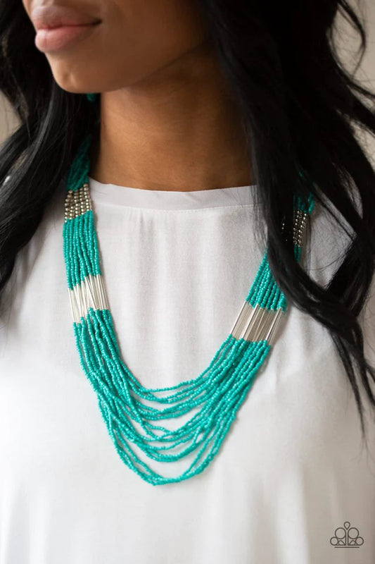 Let It BEAD - Blue  Necklace