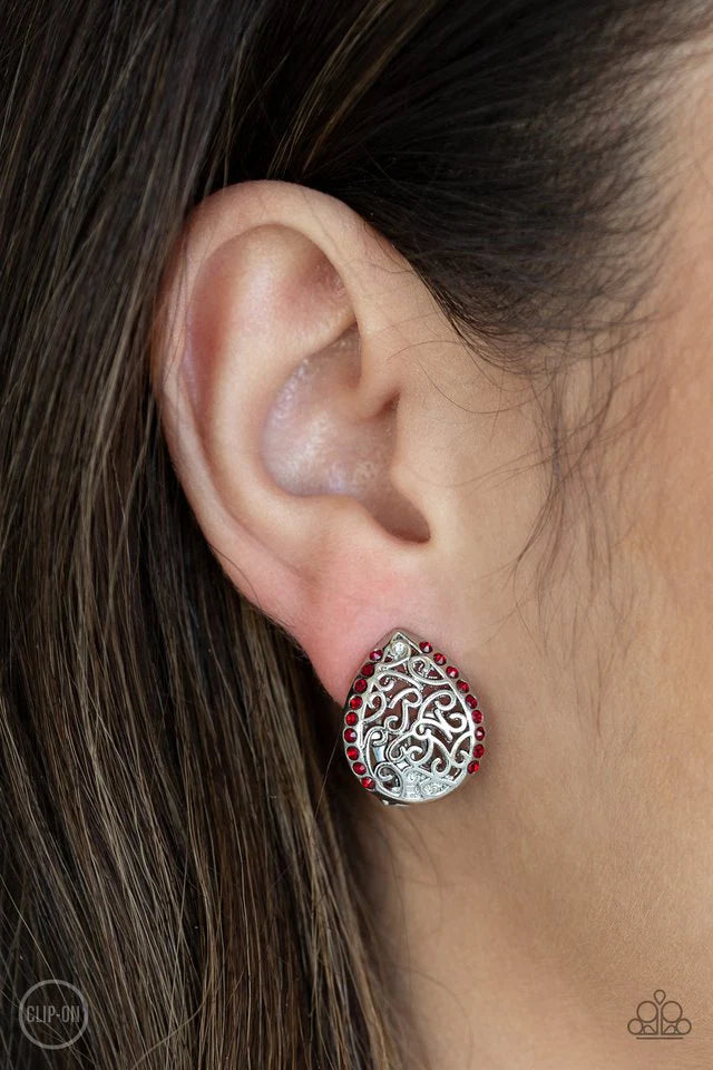 Garden Date - Red Clip-On