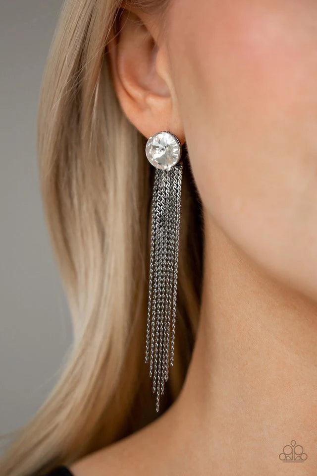 Level Up - Black Post Earrings