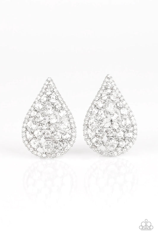 REIGN-Storm - White Post Earrings