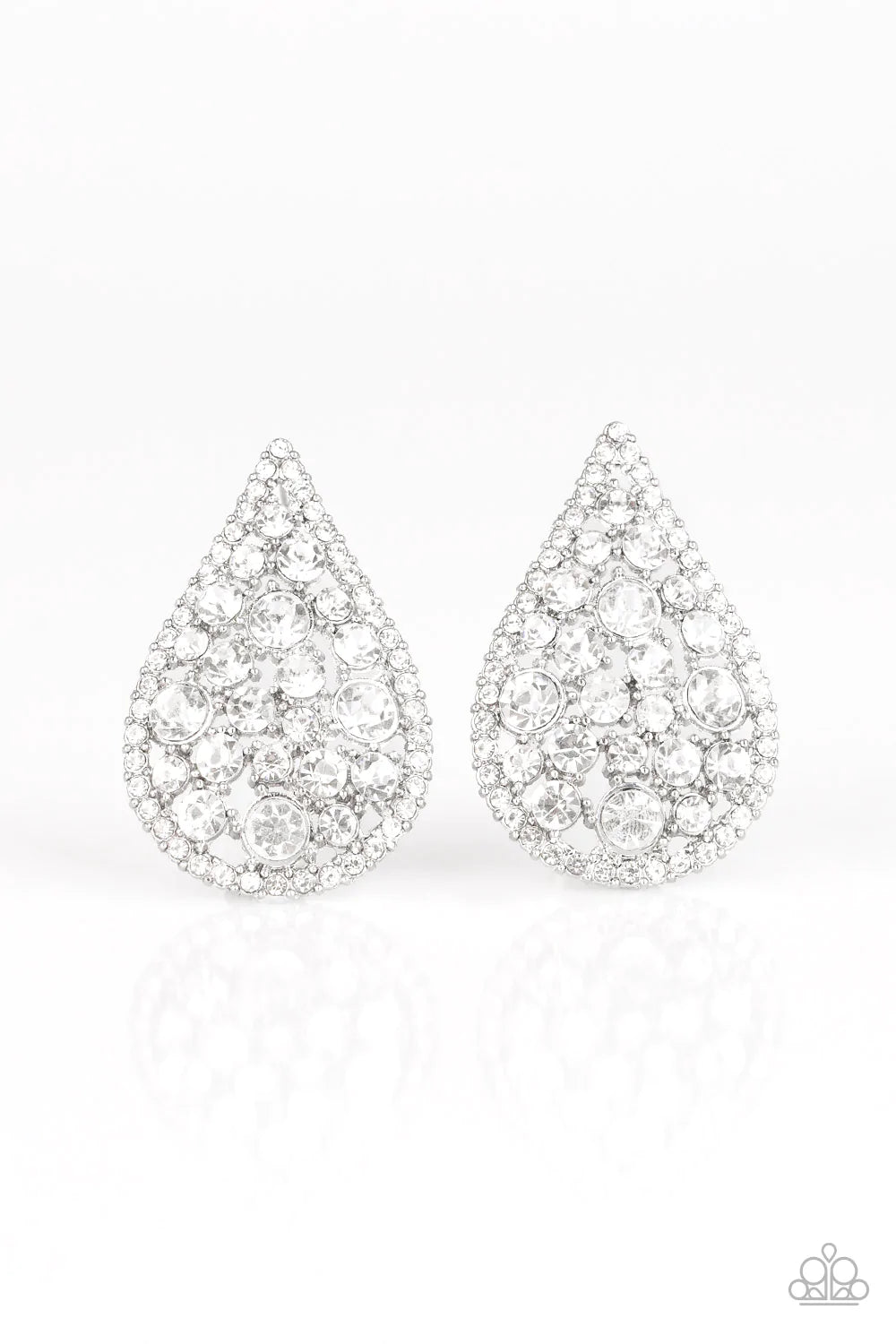REIGN-Storm - White Post Earrings