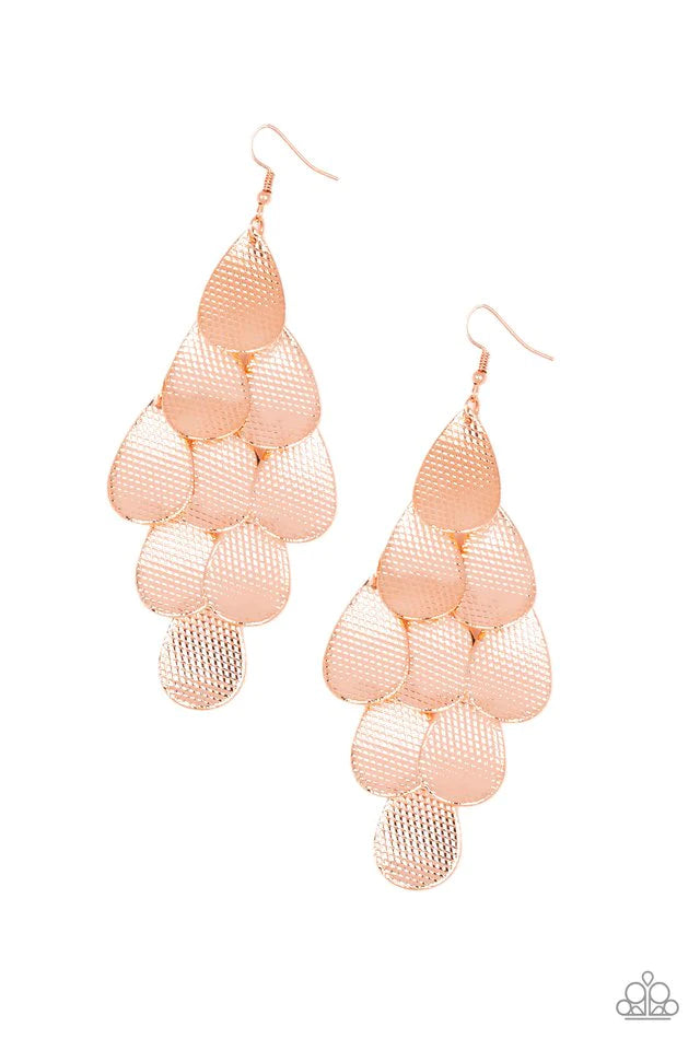 Iconic Illumination - Copper Earrings