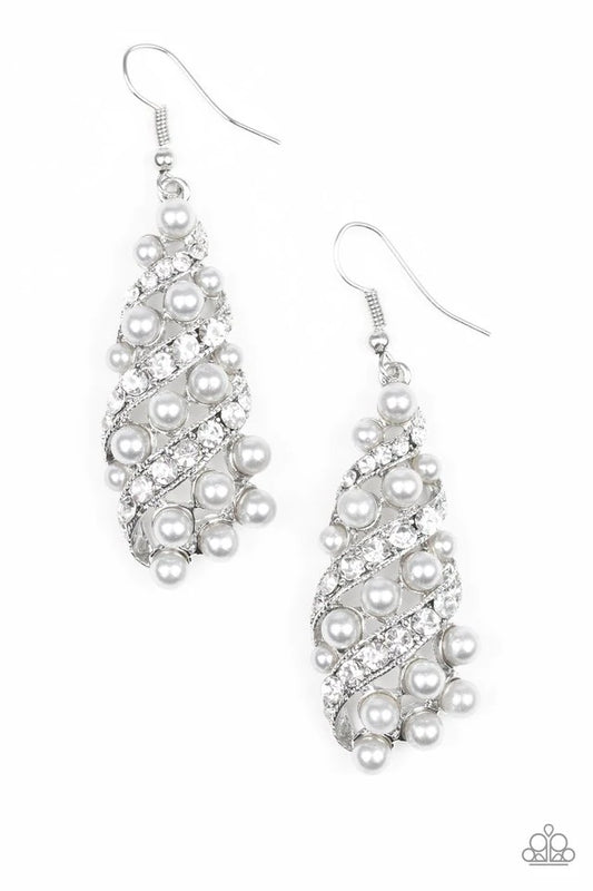 Ballroom Waltz - Silver Earrings