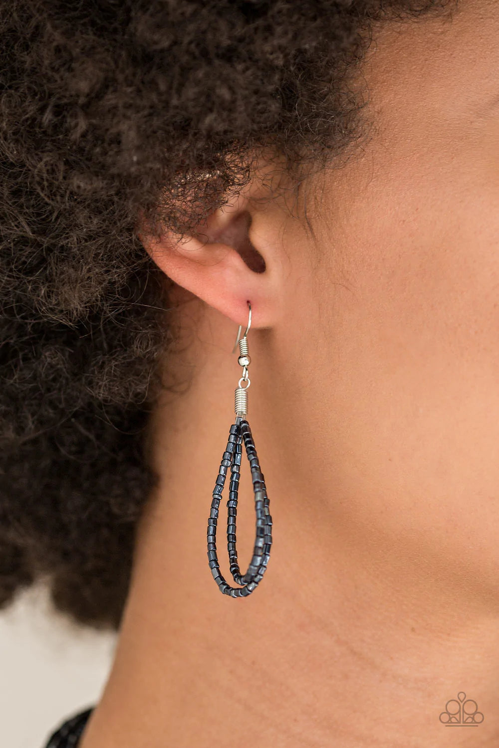 Knotted Knockout - Blue  Necklace