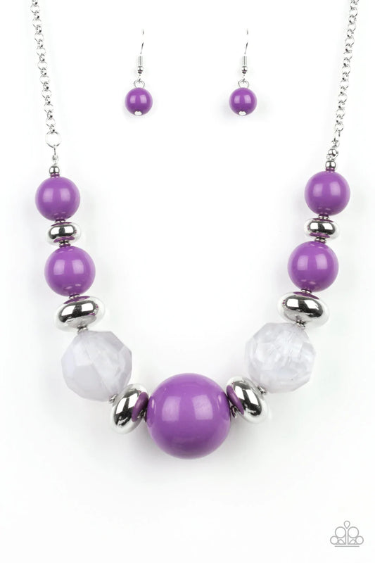 Daytime Drama - Purple Necklace