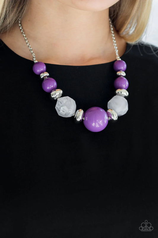 Daytime Drama - Purple Necklace