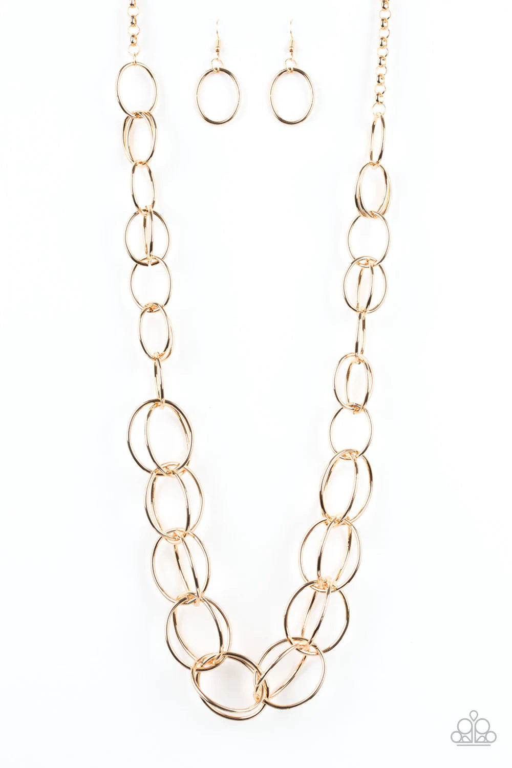Elegantly Ensnared - Gold Necklace