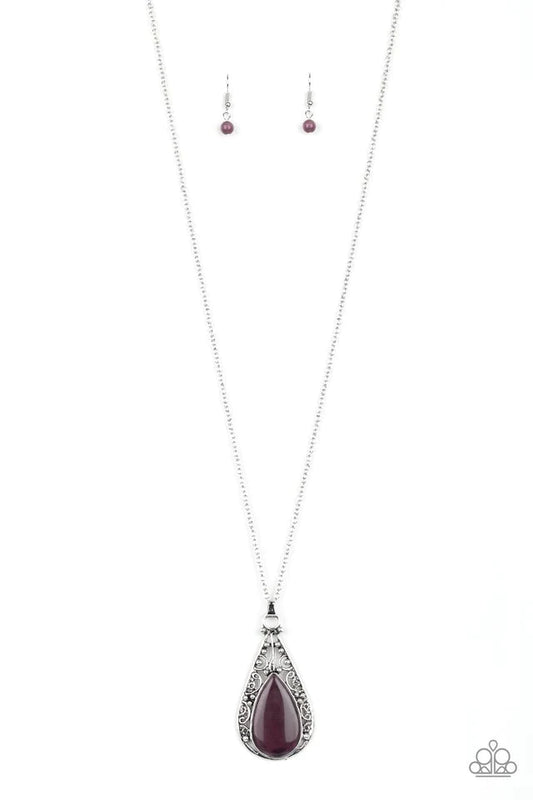 Enchanted Eden - Purple  Necklace