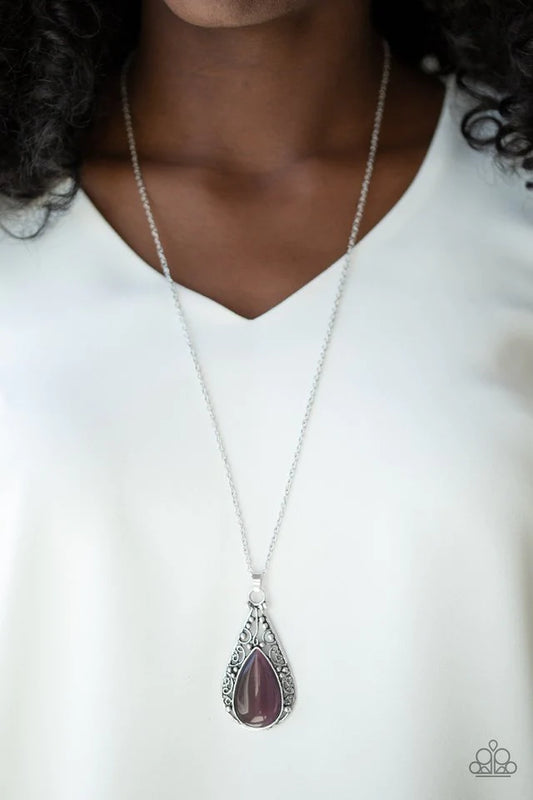 Enchanted Eden - Purple  Necklace