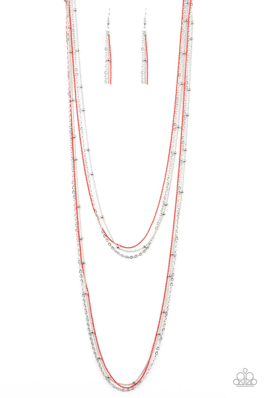 What A COLORFUL World - Red Necklace