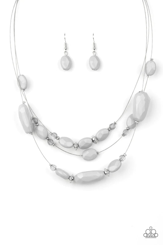 Radiant Reflections - Silver Necklace