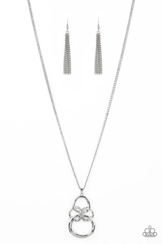 Courageous Contour - Silver Necklace