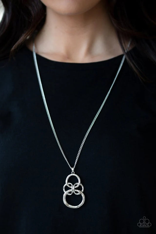 Courageous Contour - Silver Necklace
