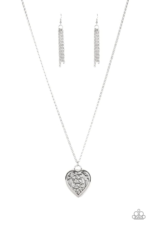 Victorian Valentine - Silver Necklace
