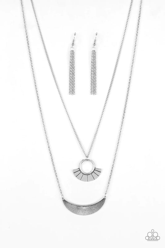 Tribal Trek - Silver Necklace