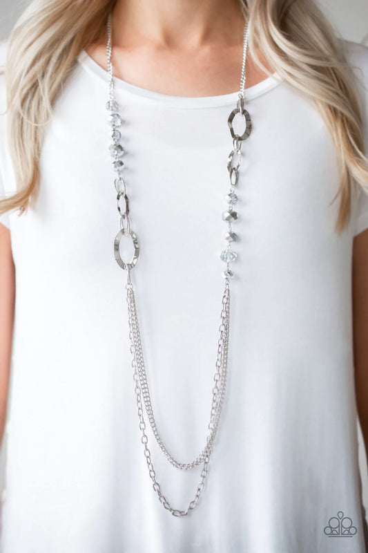 Modern Girl Glam - Silver Necklace
