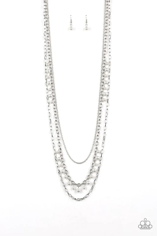 Pearl Pageant - White Necklace