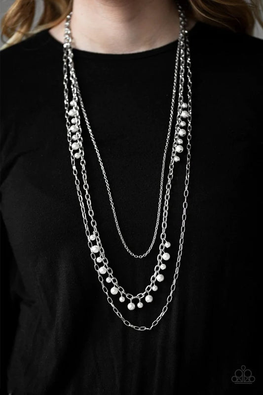 Pearl Pageant - White Necklace