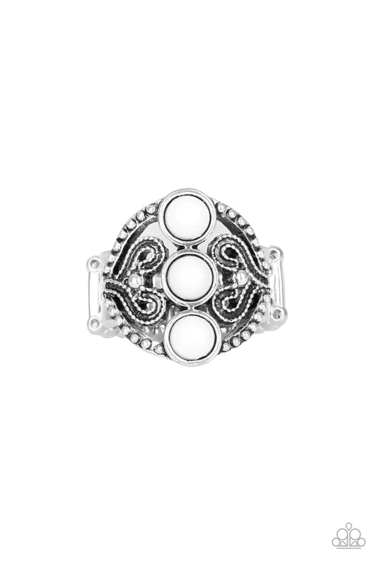 Triple Whammy - White Ring
