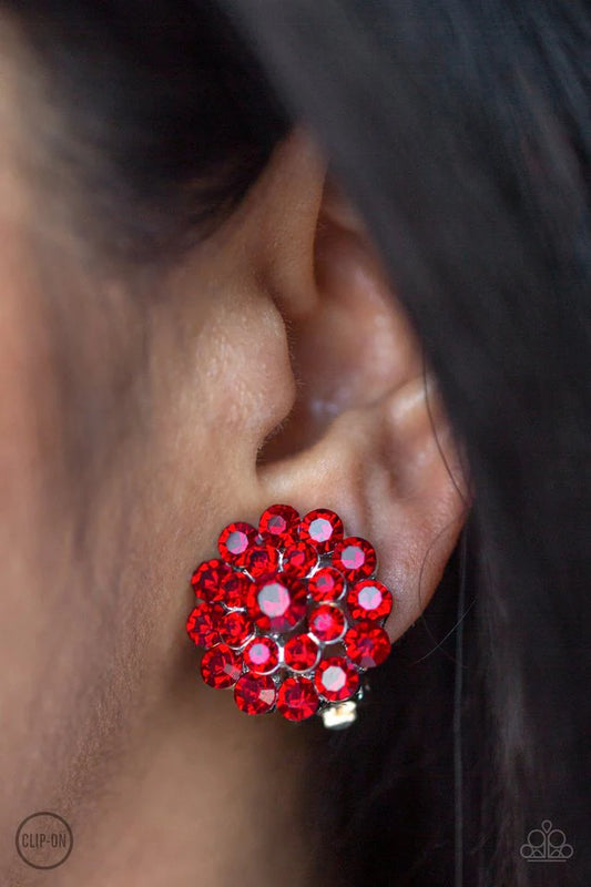 Glammed Out - Red Clip-On
