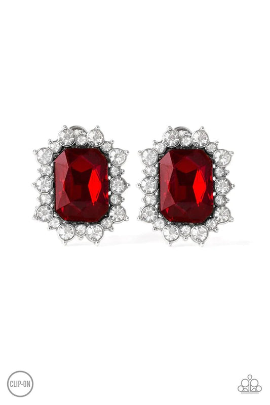 Prime Time Shimmer - Red Clip-On