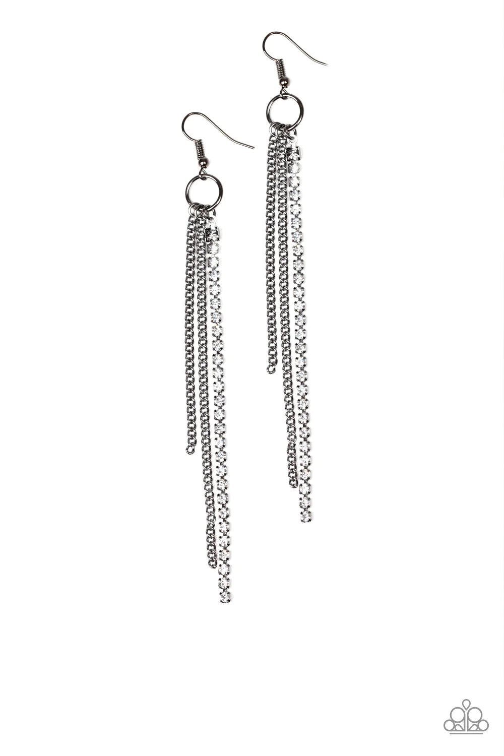 Streamlined - Black Earrings