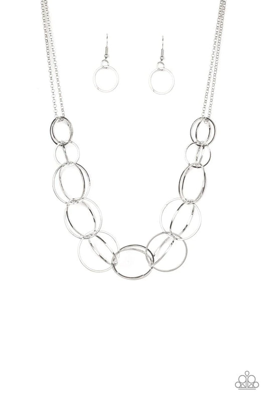Space Walk - Silver Necklace