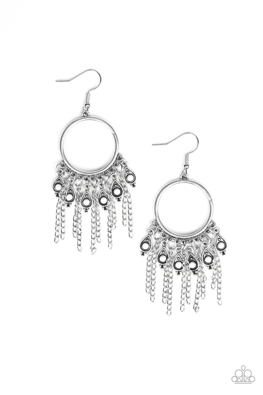 Very Vagabond - White Earrings