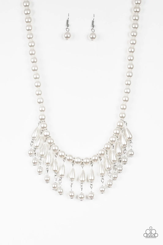 Miss Majestic - White Necklace