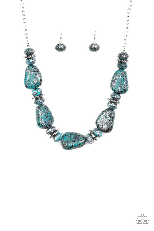 Prehistoric Fashionista - Blue Necklace