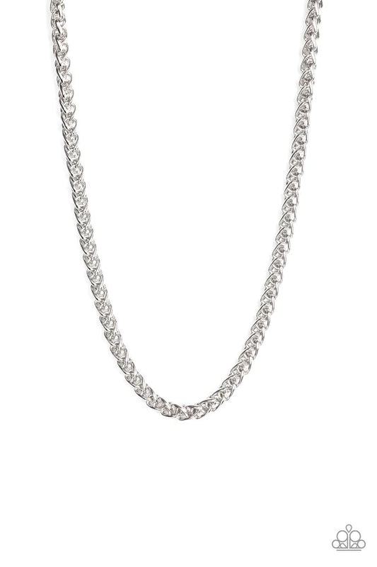 Big Talker - Silver Men's Necklace