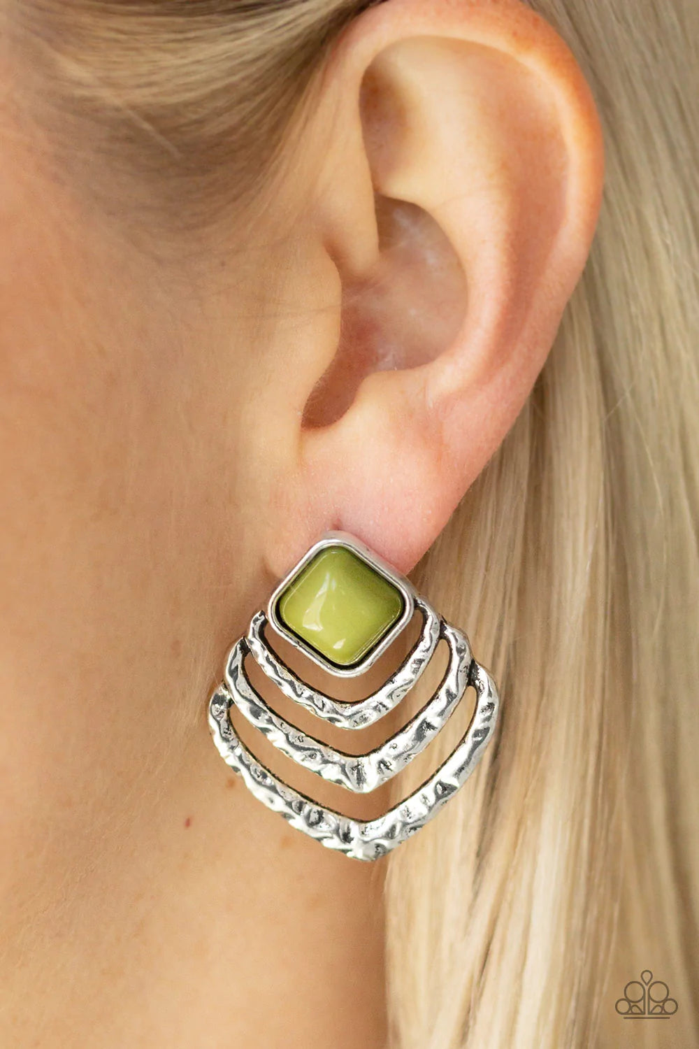 Rebel Ripple - Green Post Earrings