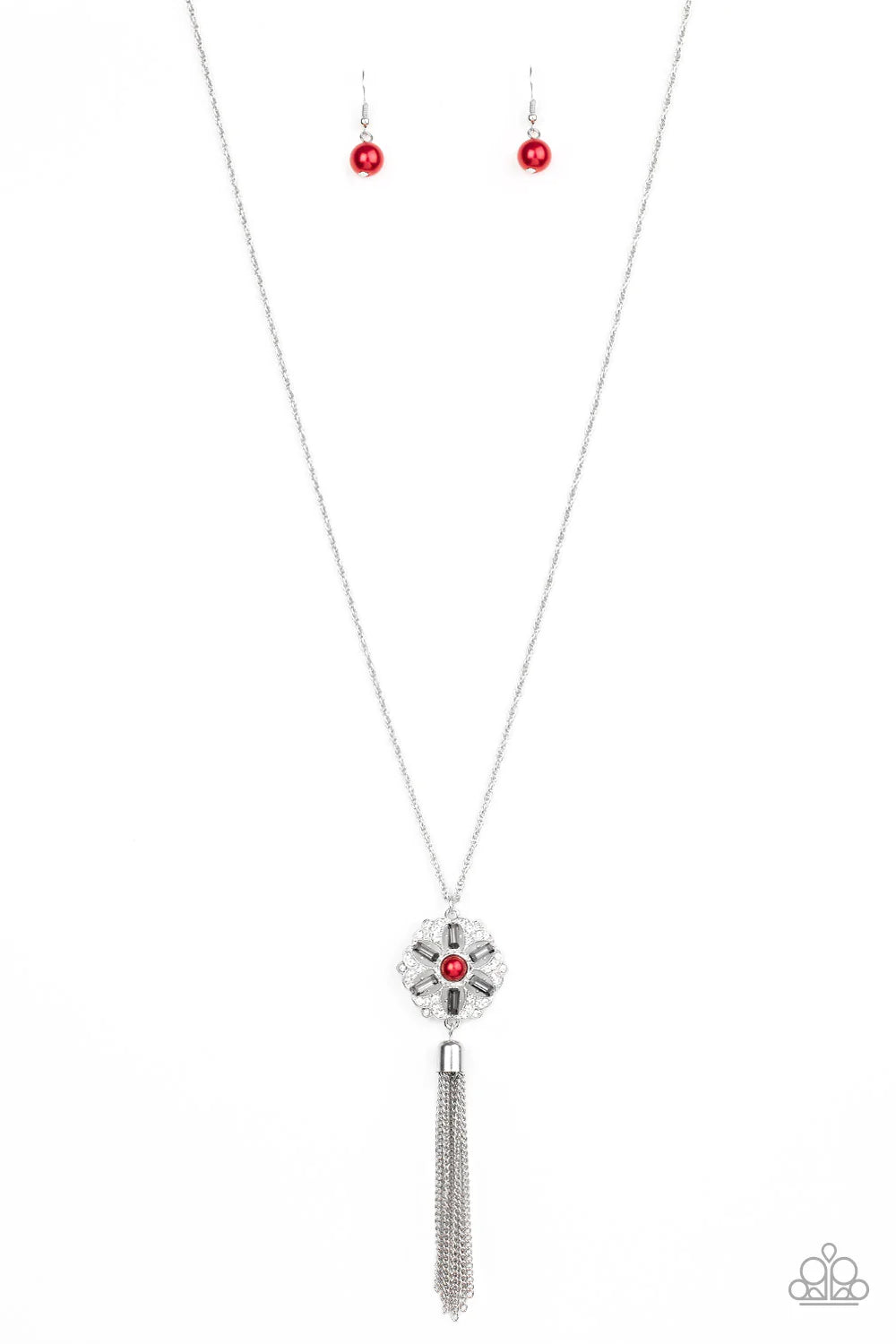 Fine Florals - Red Necklace