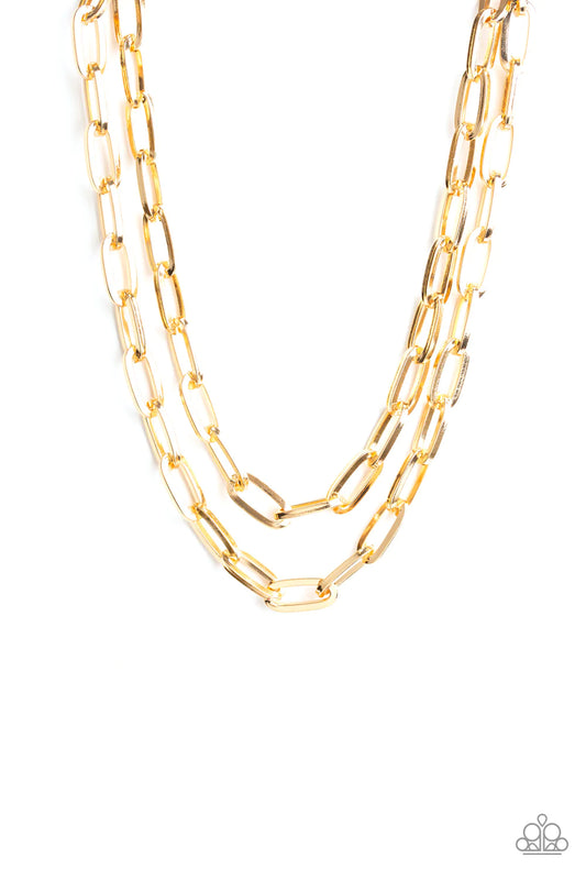 Make A CHAINge - Gold Necklace