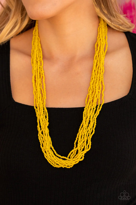 Congo Colada - Yellow  Necklace