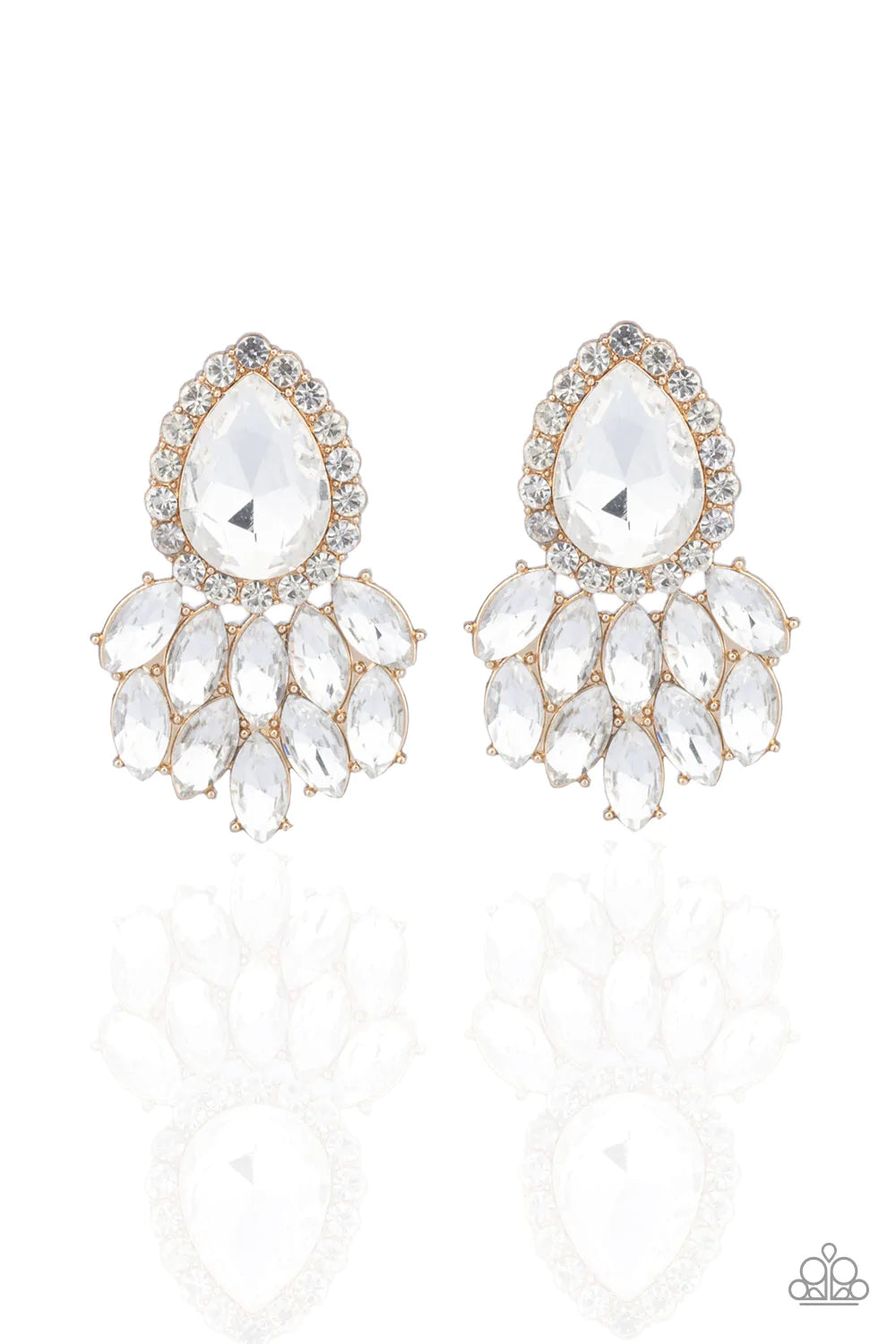 A Breath of Fresh HEIR - Gold Post Earrings