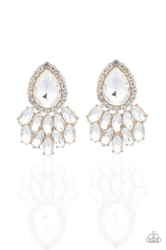 A Breath of Fresh HEIR - Gold Post Earrings