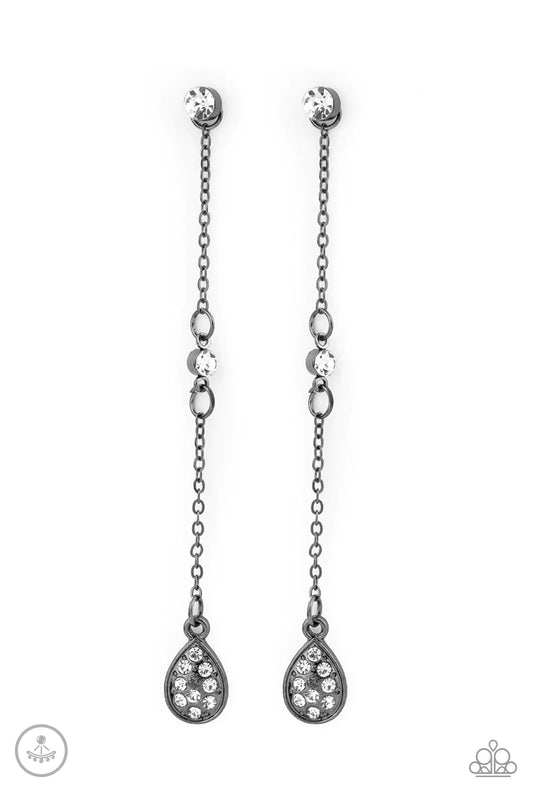 When It REIGNS - Black Post Earrings