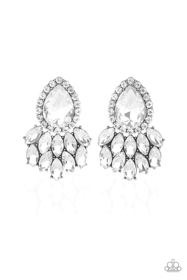 A Breath of Fresh HEIR - White Post Earrings