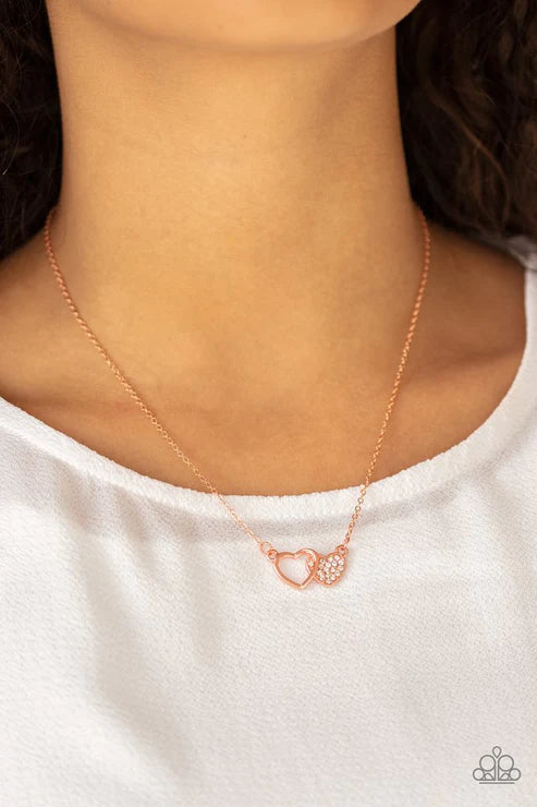 Charming Couple - Copper Necklace