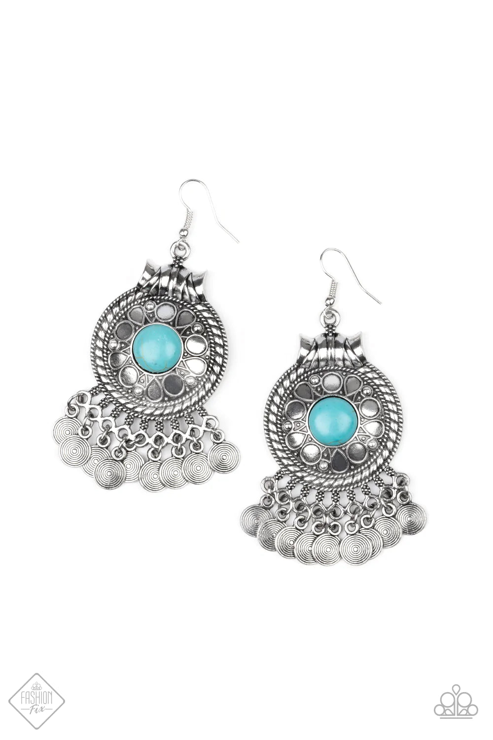 Rural Rhythm - Blue Earrings