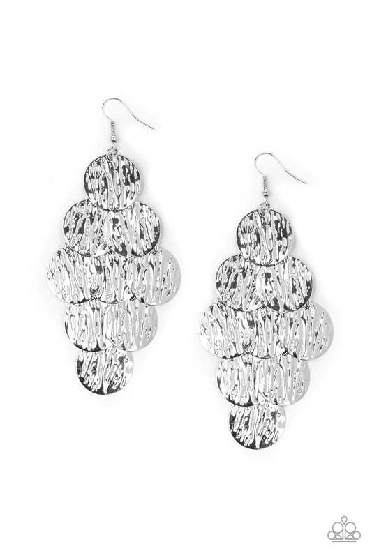Uptown Edge - Silver Earrings
